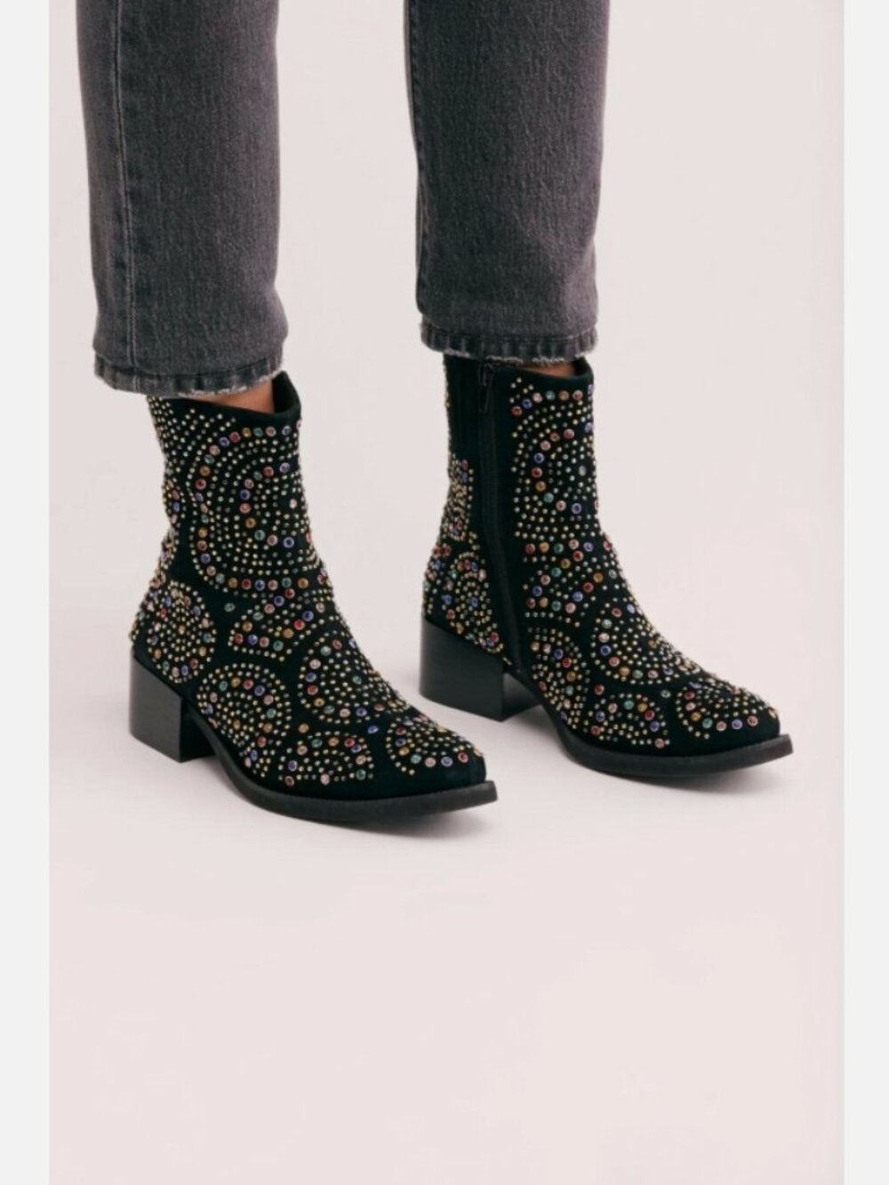 NEW Free People Cocktail Hour Embellished Boots size 5 MSRP: $298